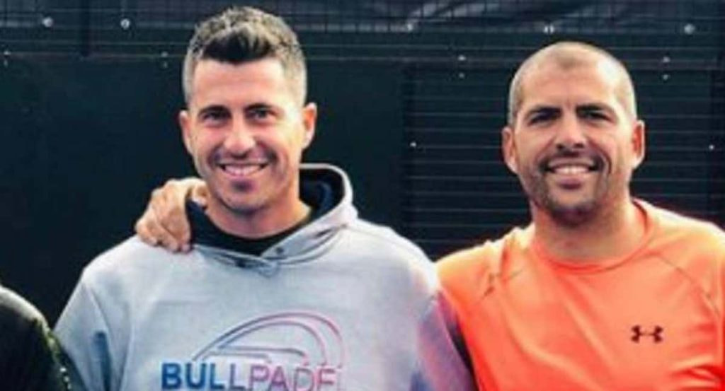 Jorge Larena y Adrián Pollo, en el GL Padel Club de Gran Canaria.