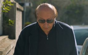Luciano Moggi, durante el encuentro con Relevo en Nápoles.