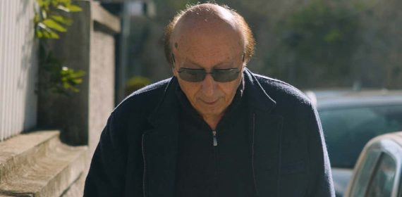 Luciano Moggi, durante el encuentro con Relevo en Nápoles.