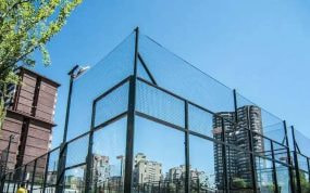Imagen de una pista de pádel.
