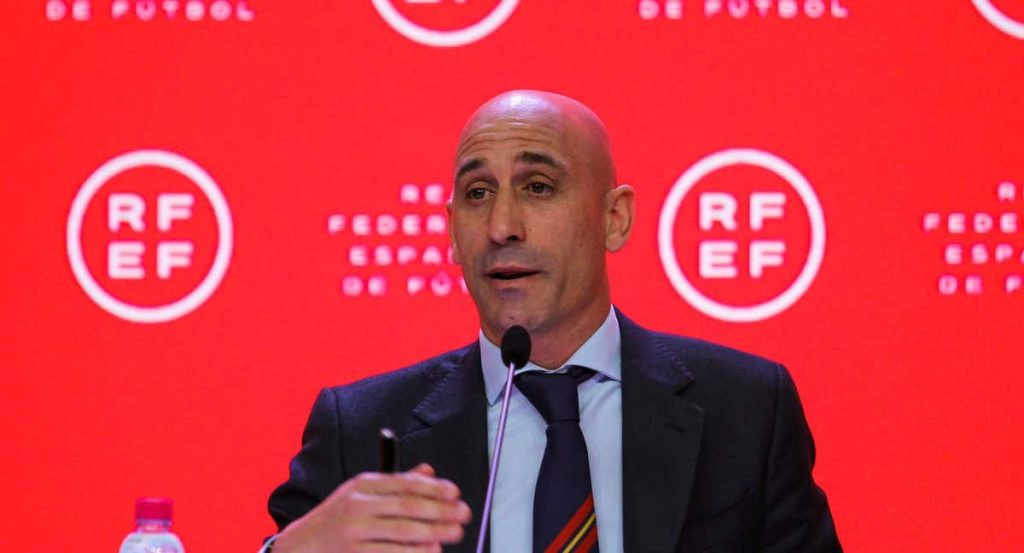 Rubiales, en un acto de la RFEF.