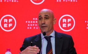 Rubiales, en un acto de la RFEF.