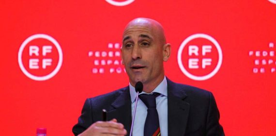 Rubiales, en un acto de la RFEF.