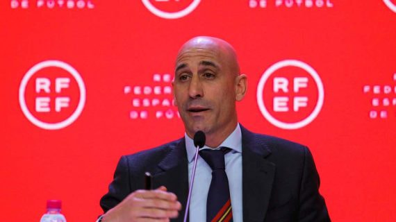 Rubiales, en un acto de la RFEF.
