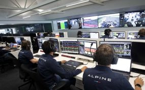 Sala de Estrategia Remota de Alpine F1 en Enstone (Reino Unido).