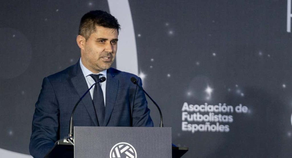 David Aganzo, presidente de la Asociación de Futbolistas Españoles.