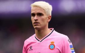 Denis Suárez, en un partido con el Espanyol.