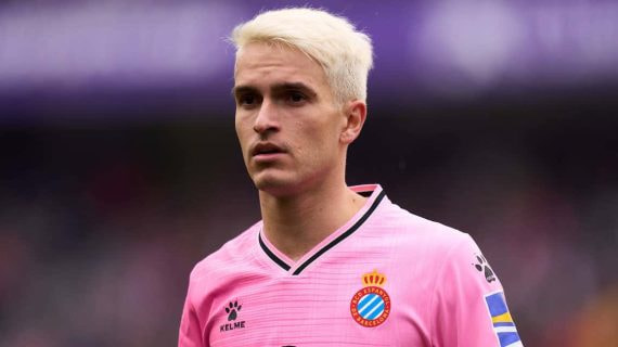 Denis Suárez, en un partido con el Espanyol.