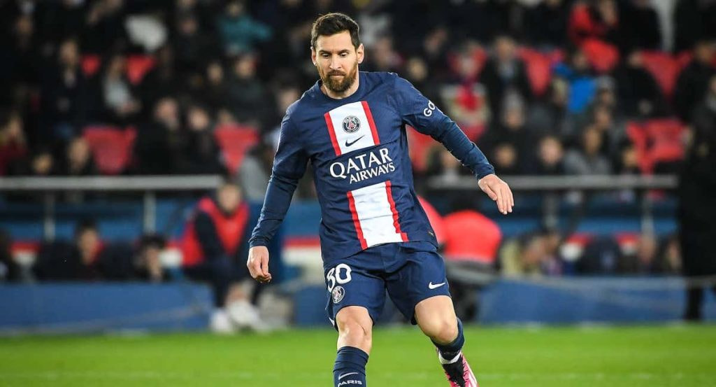 Leo Messi durante un partido.