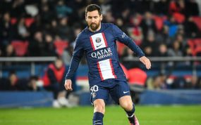 Leo Messi durante un partido.