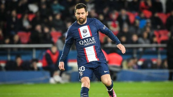 Leo Messi durante un partido.