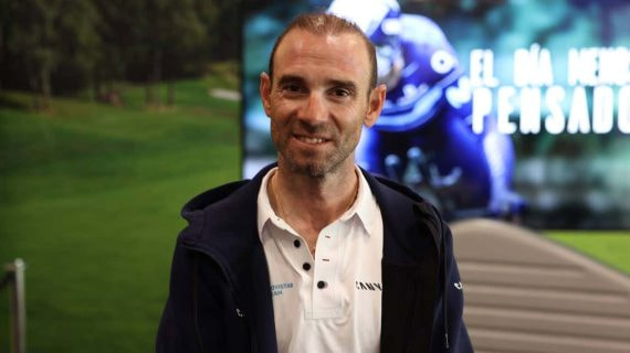 Alejandro Valverde, este miércoles en Madrid.