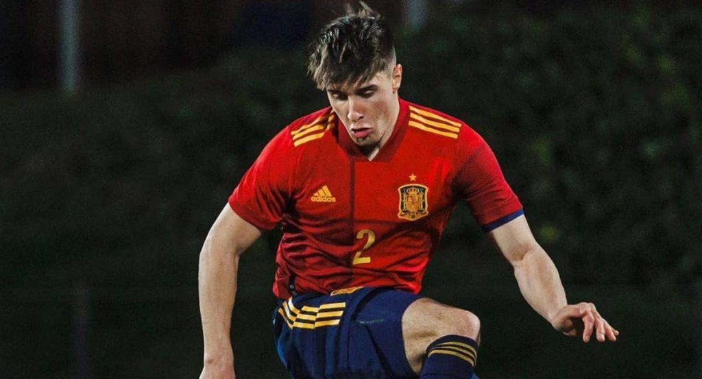 Fresneda, en un partido reciente con la Sub-19.