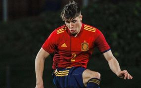Fresneda, en un partido reciente con la Sub-19.