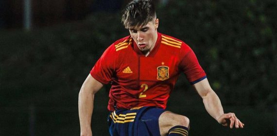 Fresneda, en un partido reciente con la Sub-19.