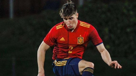 Fresneda, en un partido reciente con la Sub-19.