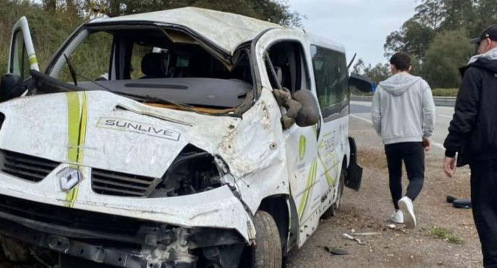 Joel Plata fue el más perjudicado en el accidente de tráfico con una lesión en el fémur.