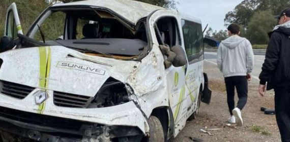 Joel Plata fue el más perjudicado en el accidente de tráfico con una lesión en el fémur.