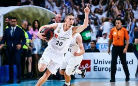 Jaycee Carroll, en el segundo partido de la final de la ACB 2019 tras ganar al Barça con su triple.