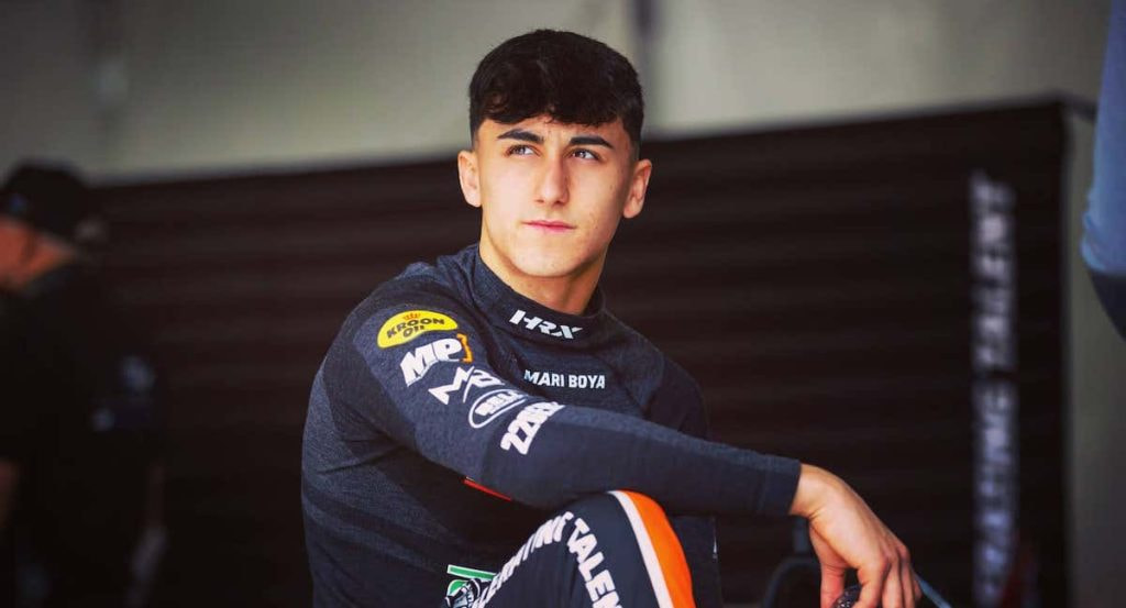 Mari Boya, durante la pretemporada de la FIA F3 con MP Motorsport.