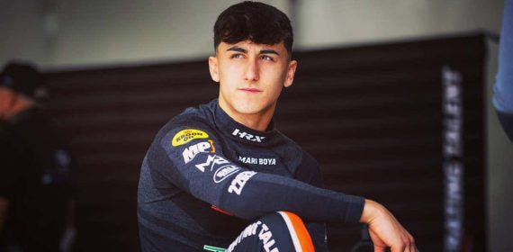 Mari Boya, durante la pretemporada de la FIA F3 con MP Motorsport.