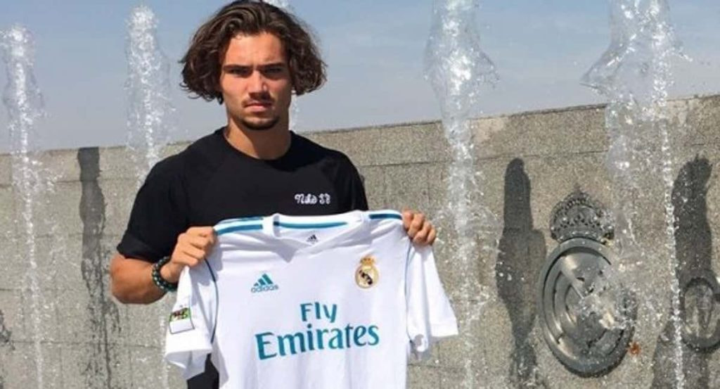 Mink Peters, durante su etapa en el Real Madrid.