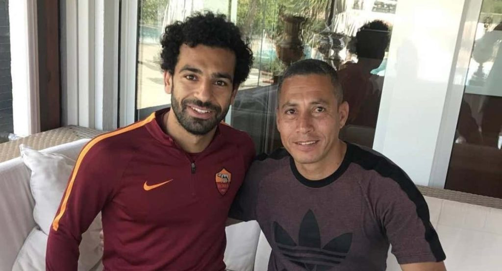 Jaime Pabón con Salah en Roma.