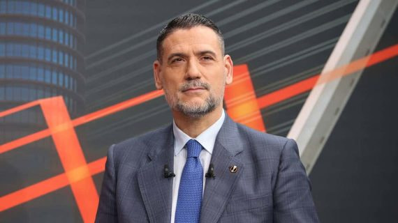 Andrés Palop, durante un sorteo de la Europa League.