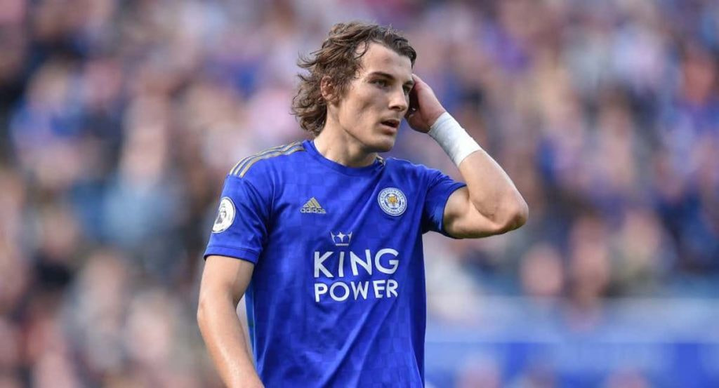 Çağlar Söyüncü con el Leicester.