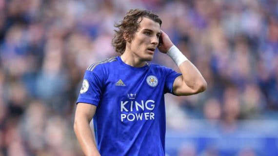 Çağlar Söyüncü con el Leicester.