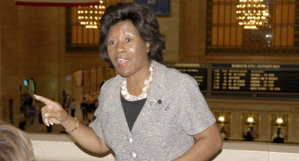 Deloris Jordan durante un acto en Nueva York.