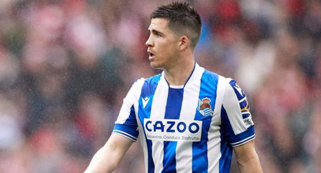 Igor Zubeldia, durante el último derbi vasco.