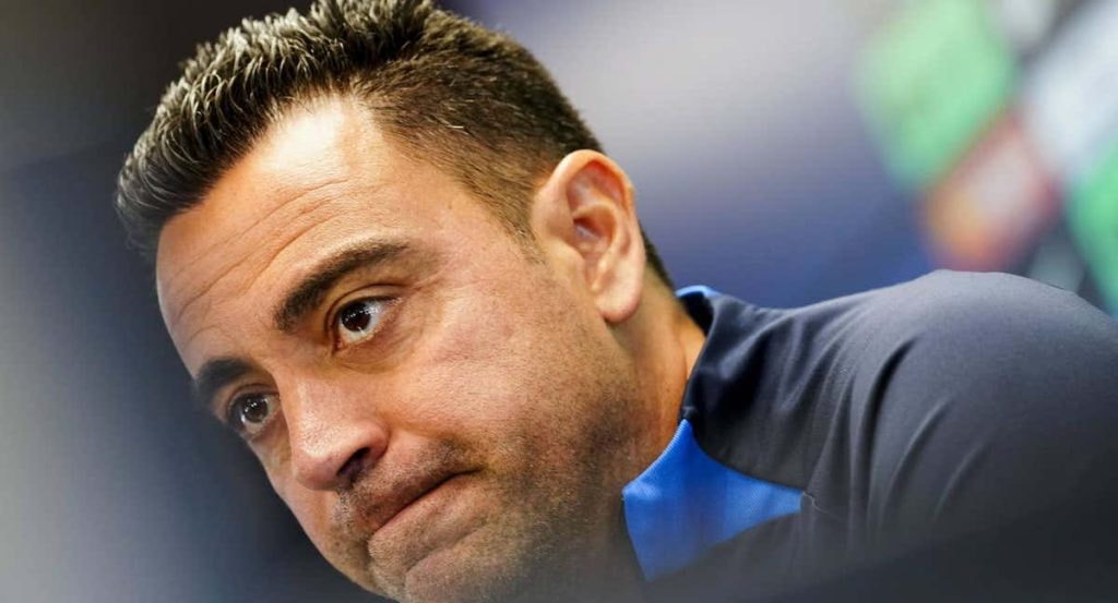 Xavi Hernández, en rueda de prensa previa al partido de Vallecas.