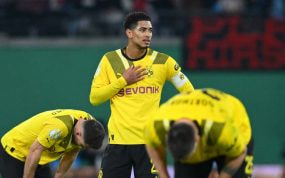 Bellingham, en un partido con el Borussia Dortmund.