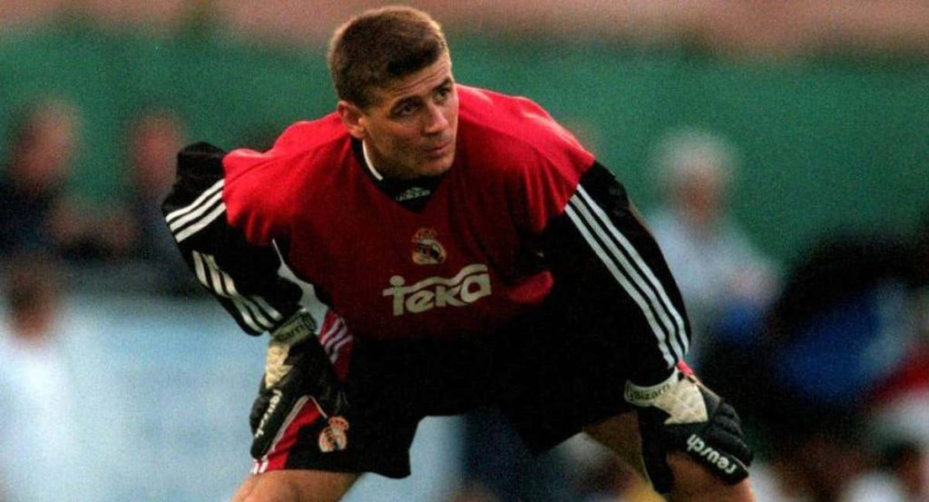 Albano Bizzarri, con 21 años, en un partido con el Real Madrid.