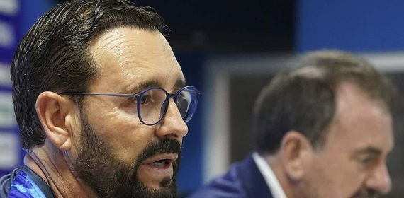 José Bordalás, en su presentación como entrenador del Getafe.