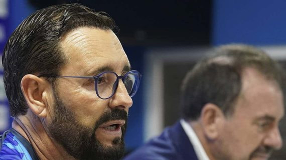 José Bordalás, en su presentación como entrenador del Getafe.