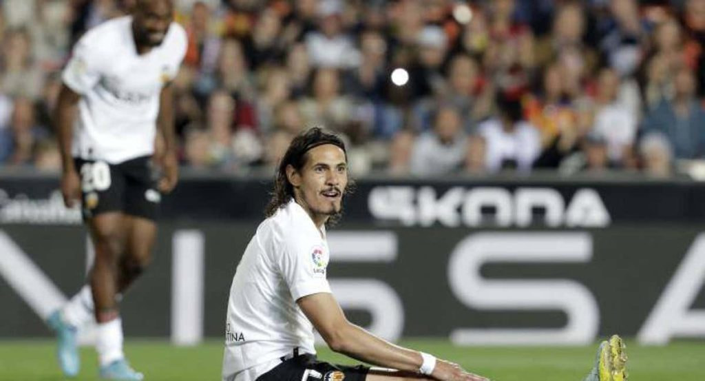 Tristeza en los jugadores del Valencia.