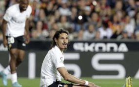 Tristeza en los jugadores del Valencia.