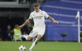 Kroos, en un partido con el Real Madrid.