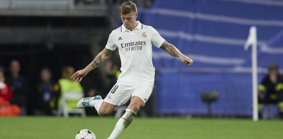 Kroos, en un partido con el Real Madrid.