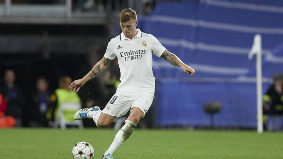 Kroos, en un partido con el Real Madrid.
