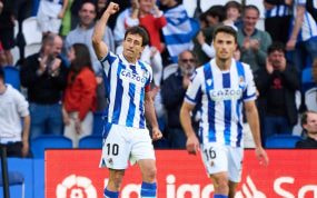 Mikel Oyarzabal y Ander Guevara, dos de los licenciados de la Real Sociedad