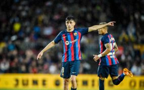 Pedri González durante el encuentro ante el Betis.