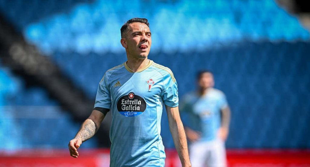 Iago Aspas, en un partido esta temporada.