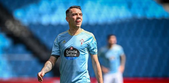 Iago Aspas, en un partido esta temporada.