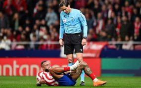Memphis Depay en un partido de liga.