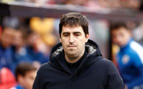 Andoni Iraola, en un partido de esta temporada.