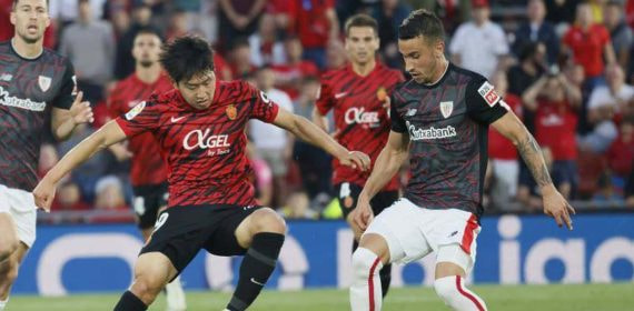 Kang-in con el Mallorca.