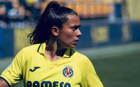 María Llompart durante un partido.